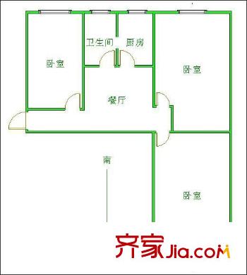 康福村戶型圖戶型圖 3室 