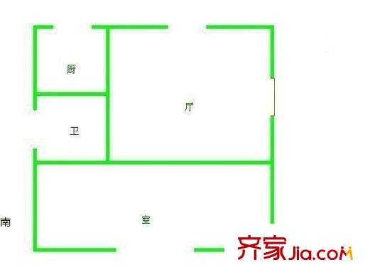 南湖邊小區(qū)戶型圖戶型圖 2室 2室1廳1衛(wèi)