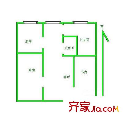 迎賓村戶型圖戶型圖 3室 3室1廳1衛(wèi)1廚