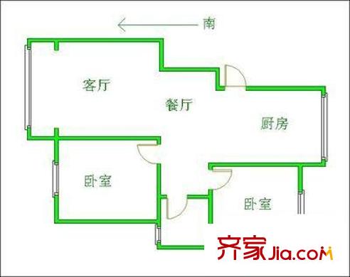鴻達新寓 3室 戶型圖