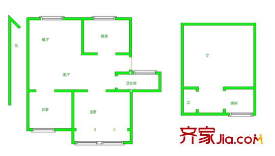 鴻達(dá)新寓戶型圖戶型圖 3室 3室3廳2衛(wèi)1廚