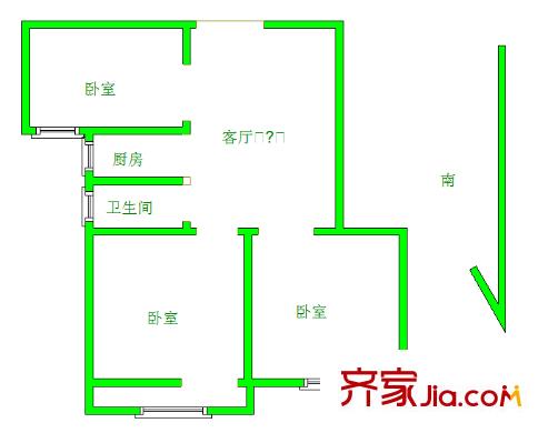 武學(xué)園戶型圖戶型圖 3室 3室1廳1衛(wèi)1廚