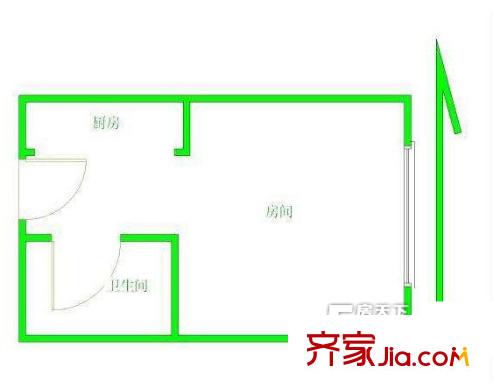 宋都奧體名座戶型圖戶型圖 1室 1室1衛(wèi)1廚