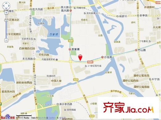 誠(chéng)基百家湖小公館交通圖
