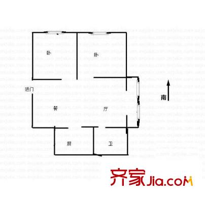 城開怡家戶型圖戶型圖 2室 2室2廳1衛(wèi)1廚