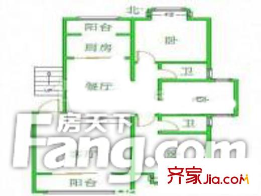湖東音樂苑戶型圖戶型圖3室 3室2廳1衛(wèi)1廚