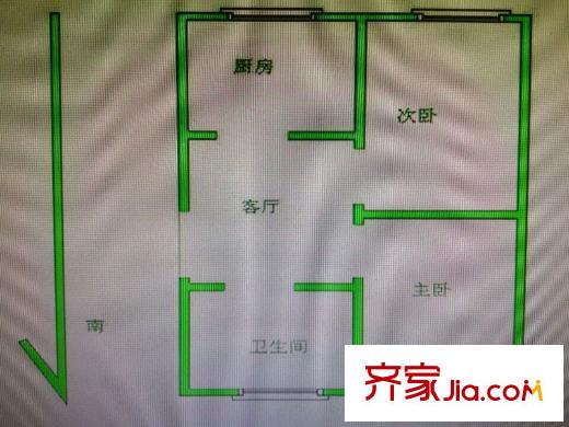 藝苑村戶型圖戶型圖 3室 3室1廳1衛(wèi)1廚