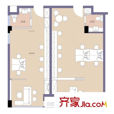 棲庭戶型圖戶型圖 2室 