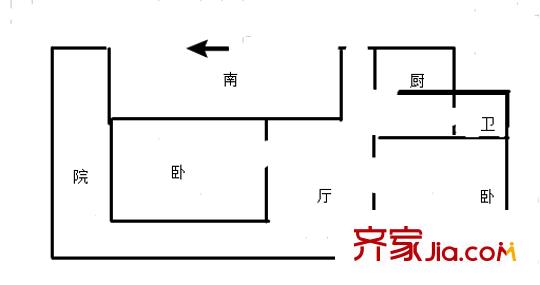 南苑宇園戶型圖戶型圖2室 2室1廳1衛(wèi)1廚