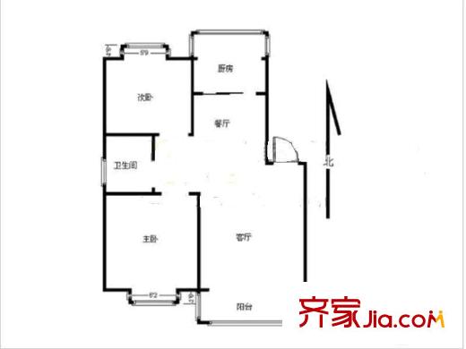 繽紛家園戶型圖戶型圖 2室 2室2廳1衛(wèi)1廚