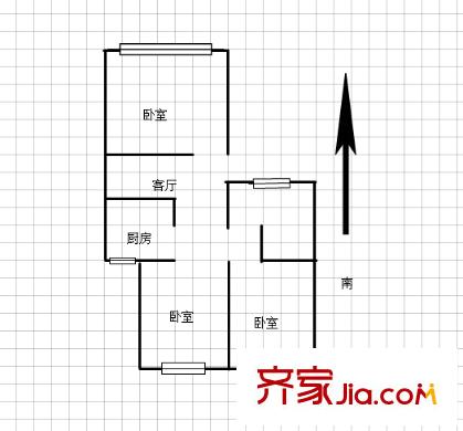 三九五九巷小區(qū)戶型圖戶型圖 3室 3室1廳1衛(wèi)1廚