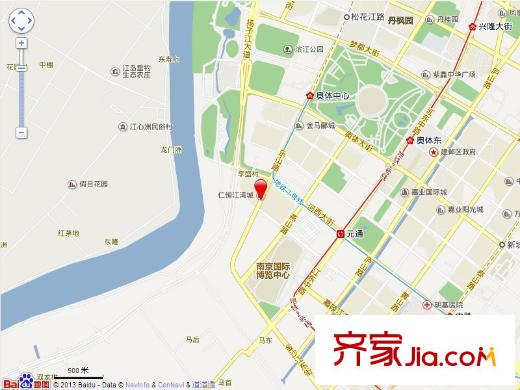 仁恒江灣城三期交通圖