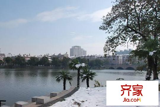 金基月亮灣外景圖月牙湖公園雪景