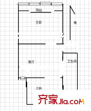 仁園戶型圖戶型圖 2室 2室1廳1衛(wèi)1廚