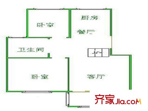 東虹園戶型圖戶型圖 2室 2室2廳1衛(wèi)1廚