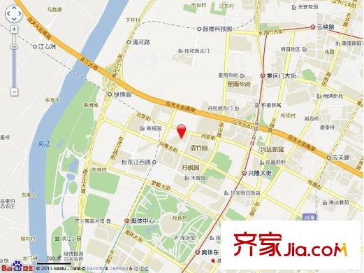 奧體新城翠杉園交通圖