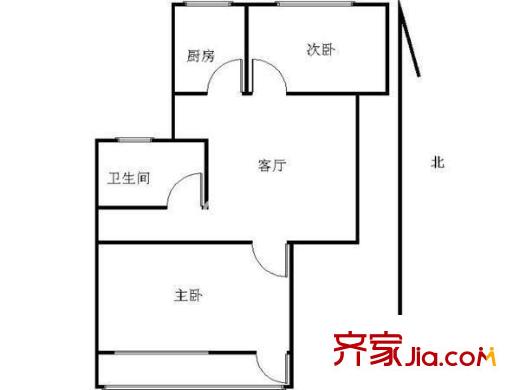鶯歌苑戶型圖戶型圖 2室 2室1廳1衛(wèi)1廚