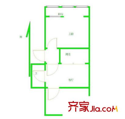 鶯歌苑戶型圖 戶型圖 2室  2室1廳1衛(wèi)1廚