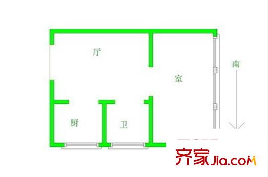 螞蟻工坊戶型圖戶型圖 1室 1室1廳1衛(wèi)1廚