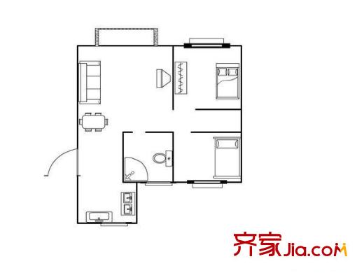 螞蟻工坊戶型圖戶型圖 1室 1室1廳1衛(wèi)1廚