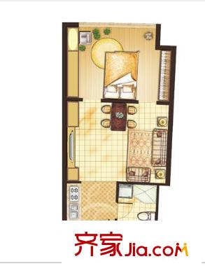 螞蟻工坊戶型圖戶型圖 1室 1室1廳1衛(wèi)1廚