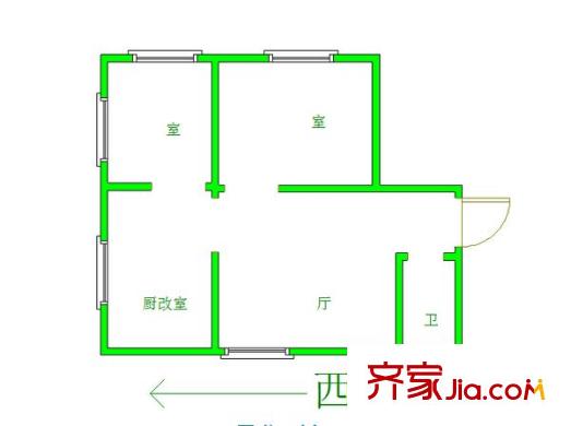 紫金名門戶型圖戶型圖2室 2室2廳1衛(wèi)1廚