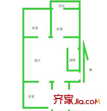 二十八所南苑戶型圖戶型圖 3室 3室2廳1衛(wèi)1廚