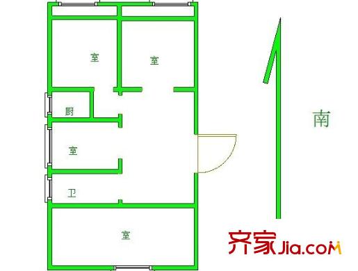 黃鸝新村戶型圖戶型圖 3室 3室1廳1衛(wèi)1廚