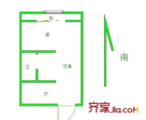 黃鸝新村戶型圖戶型圖 1室 1室1廳1衛(wèi)1廚