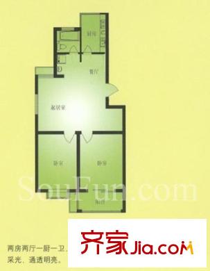 怡水嘉園戶型圖戶型圖 2室 2室2廳1衛(wèi)1廚
