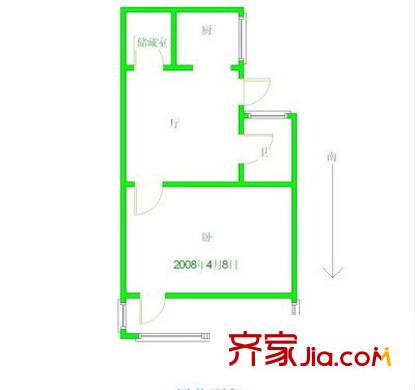 西柏果園戶型圖戶型圖 1室 1室1廳1衛(wèi)1廚