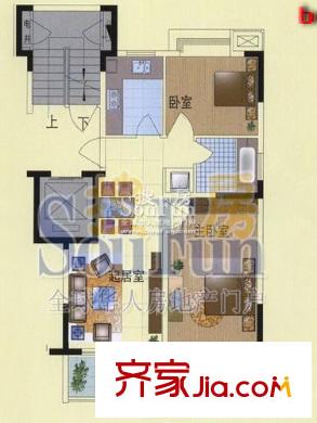 第七大道戶型圖戶型圖 2室 2室2廳1衛(wèi)1廚