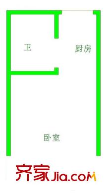 城開國際戶型圖戶型圖1室 1室1廳1衛(wèi)1廚