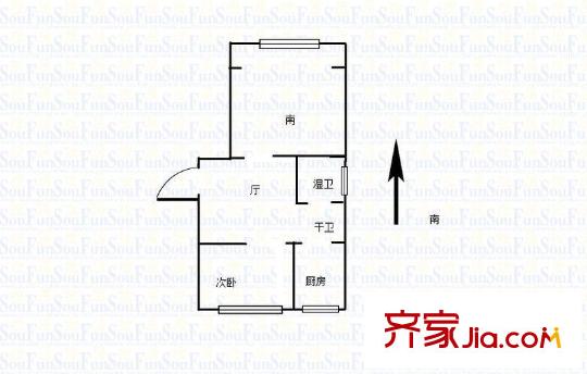 御道街小區(qū)戶型圖戶型圖2室 2室1廳1衛(wèi)