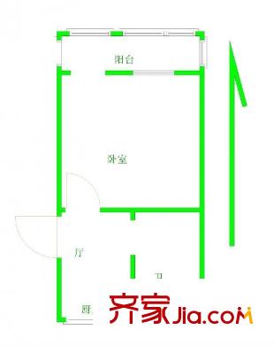御道街小區(qū)戶型圖戶型圖 1室 1室1廳1衛(wèi)1廚