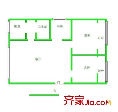 南秀村戶型圖 戶型圖 3室 3室1廳1衛(wèi)1廚