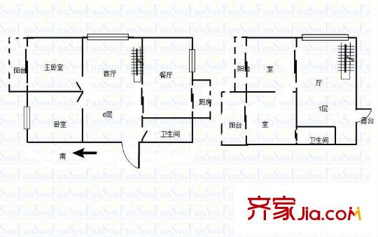 正泰花苑戶型圖戶型圖5室 5室2廳2衛(wèi)1廚