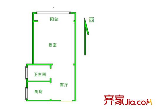 東方名苑戶型圖戶型圖 1室 1室1廳1衛(wèi)1廚