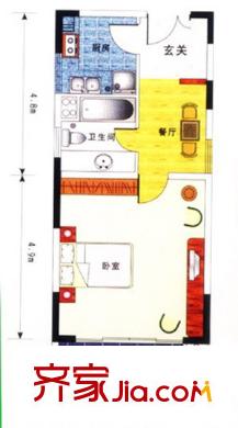 東方名苑戶型圖戶型圖 1室 1室1廳1衛(wèi)1廚