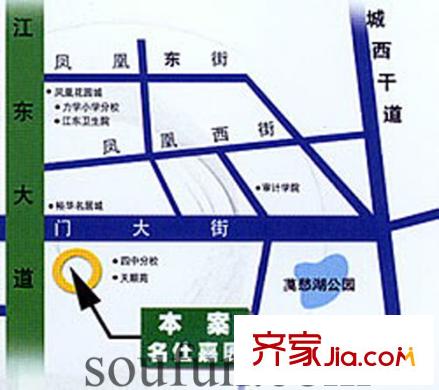 名仕嘉園交通圖