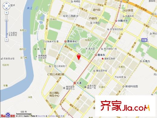 融僑中央花園三期交通圖