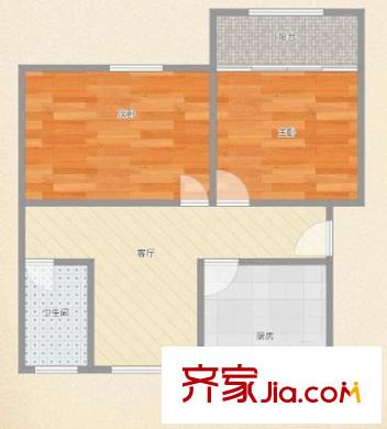 板倉街49號戶型圖戶型圖2室 2室1廳1衛(wèi)1廚