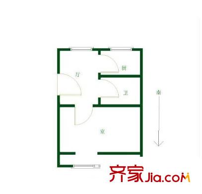 麗晶國際戶型圖 戶型圖 1室 1室1廳1衛(wèi)1廚