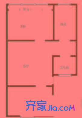 銀輪花園戶型圖戶型圖 2室 2室1廳1衛(wèi)1廚