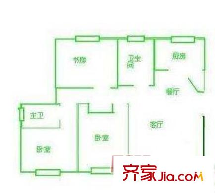 廣匯花園戶型圖戶型圖 3室 3室2廳2衛(wèi)1廚