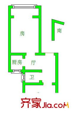 四衛(wèi)頭小區(qū)戶型圖戶型圖2室 2室1廳1衛(wèi)1廚