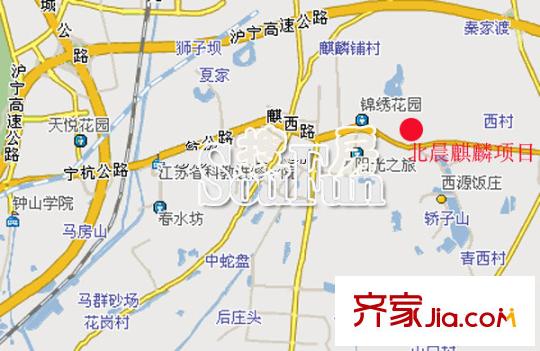 北晨雅居交通圖