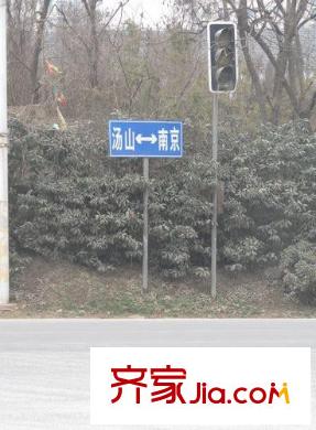 北晨雅居配套圖小區(qū)南門對面路牌（2010.2）