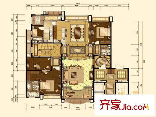 藍山國際公寓戶型圖戶型圖  2室 2室2廳1衛(wèi)1廚
