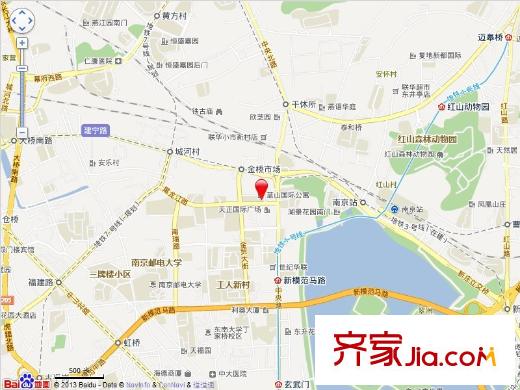 藍山國際公寓交通圖